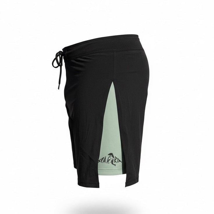 SPARTA SHORTS - Black X Olive Green